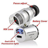 Mini Lupa de 60x con Luz LED