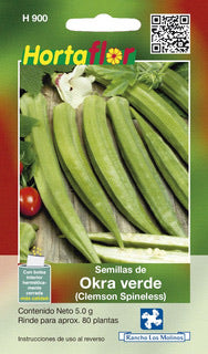 Semillas de Okra verde (Clemson Spineless)
